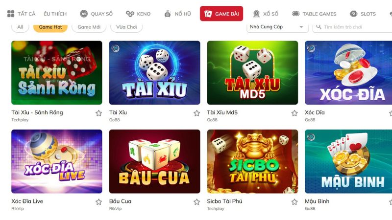 Cược thủ ưu tiên chọn cá cược sòng bài tại Lode 88