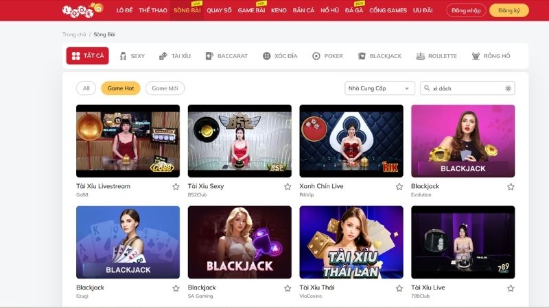Tham gia chơi xì dách tại LoDe88 đơn giản