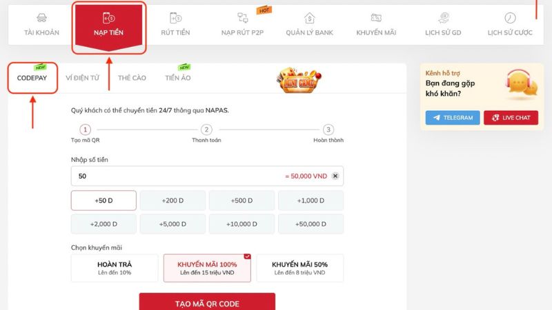 Bet thủ tích chọn khuyến mãi 100% lên đến 15 triệu VNĐ